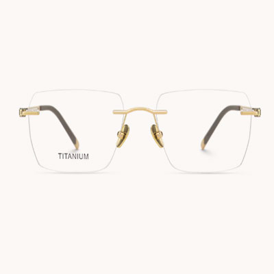 Glaze - Rectangle Gold Eyeglasses